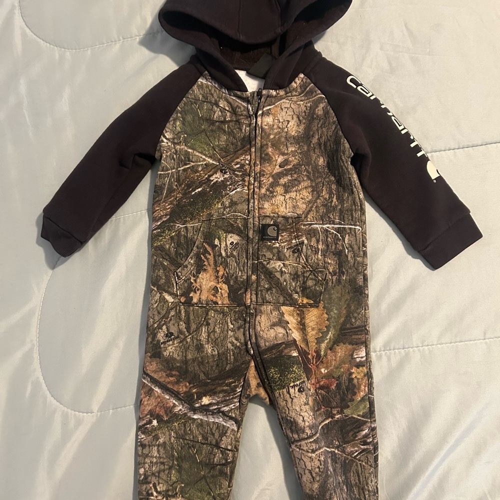 Carhartt Woodland Camo Baby Coverall